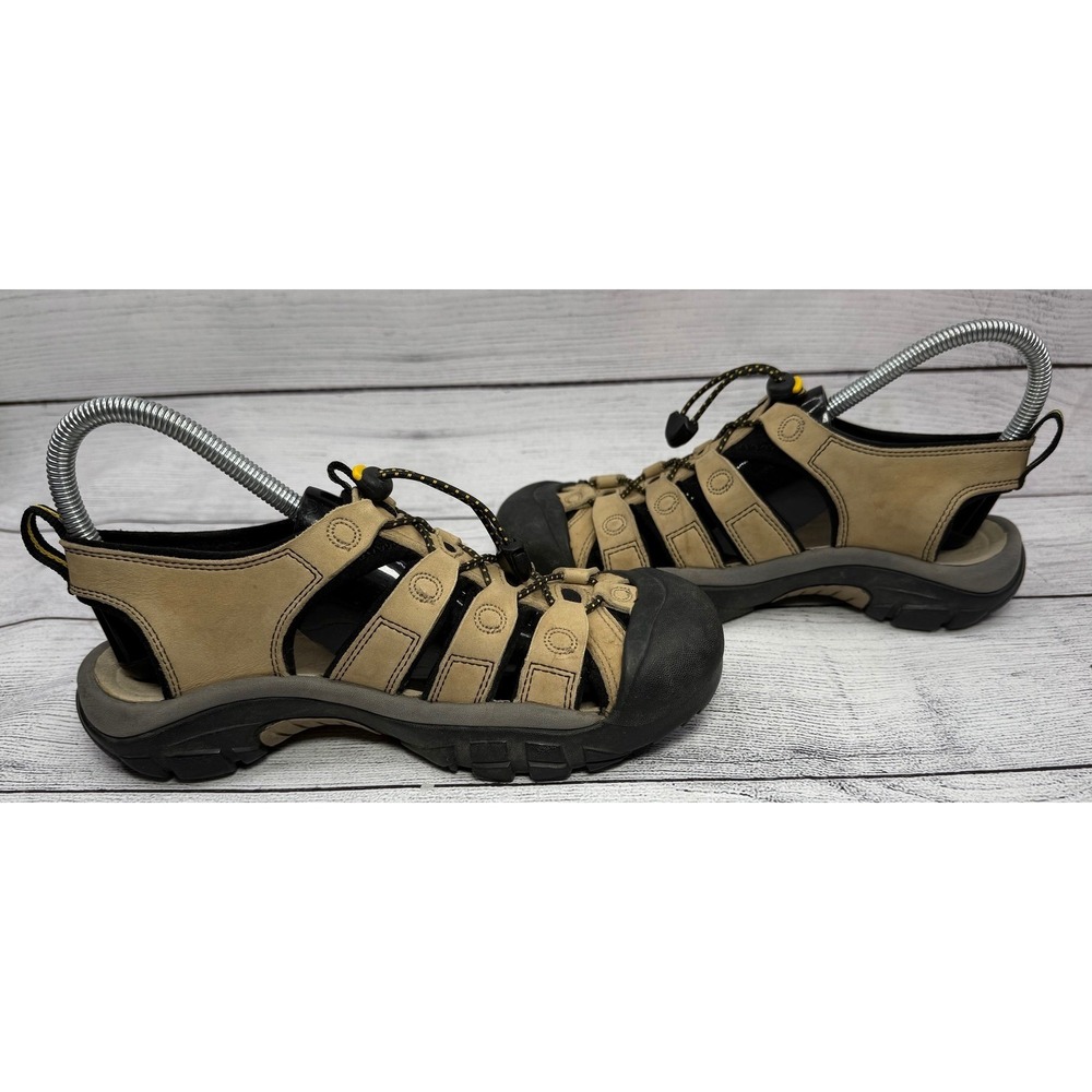 KEEN Newport H2‎ Water Sandals Mens Size 7 Tan Black Yellow Outdoor Sport - Picture 4 of 8